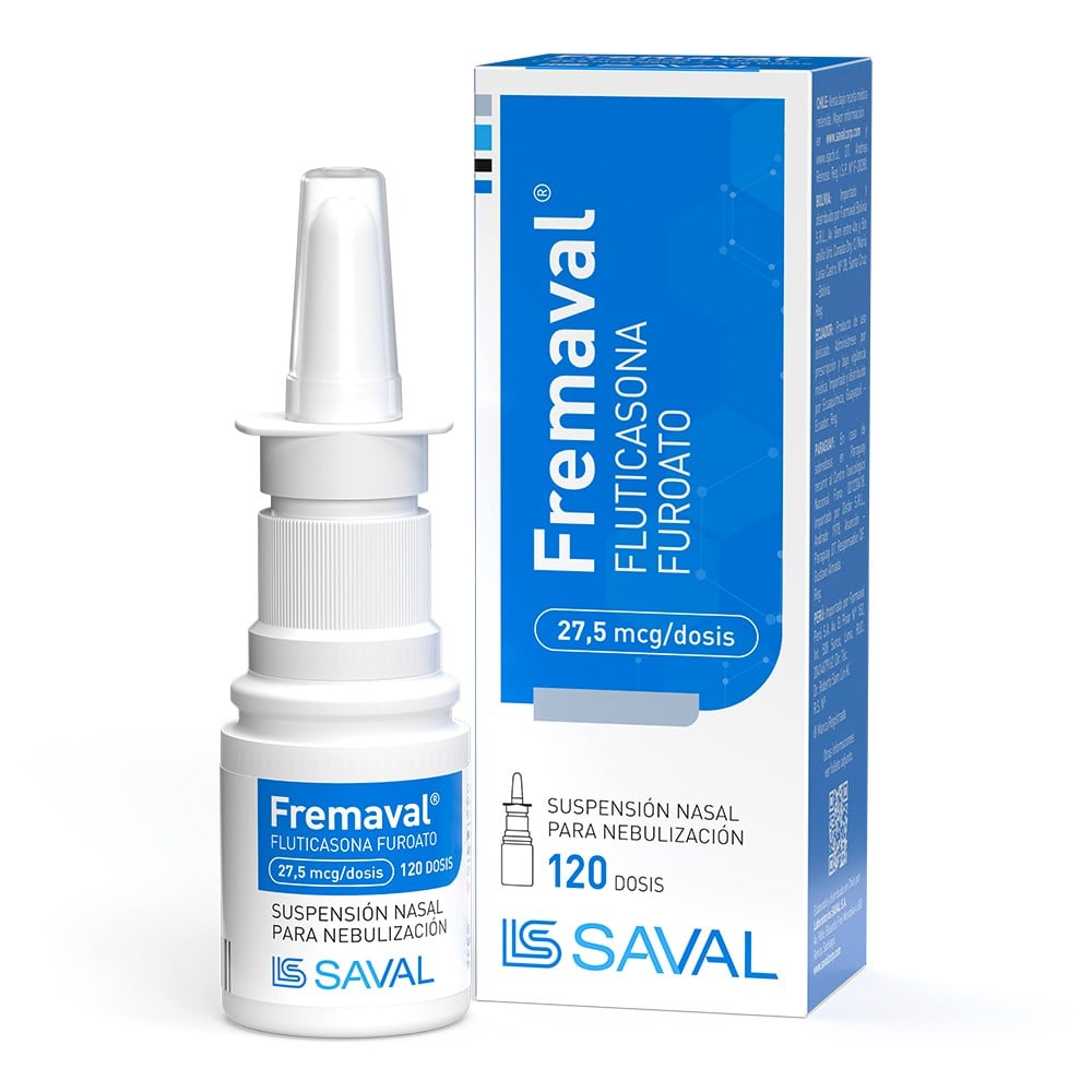 Fremaval 27,5 mcg Spray Nasal 120 Dosis (Fluticasona)