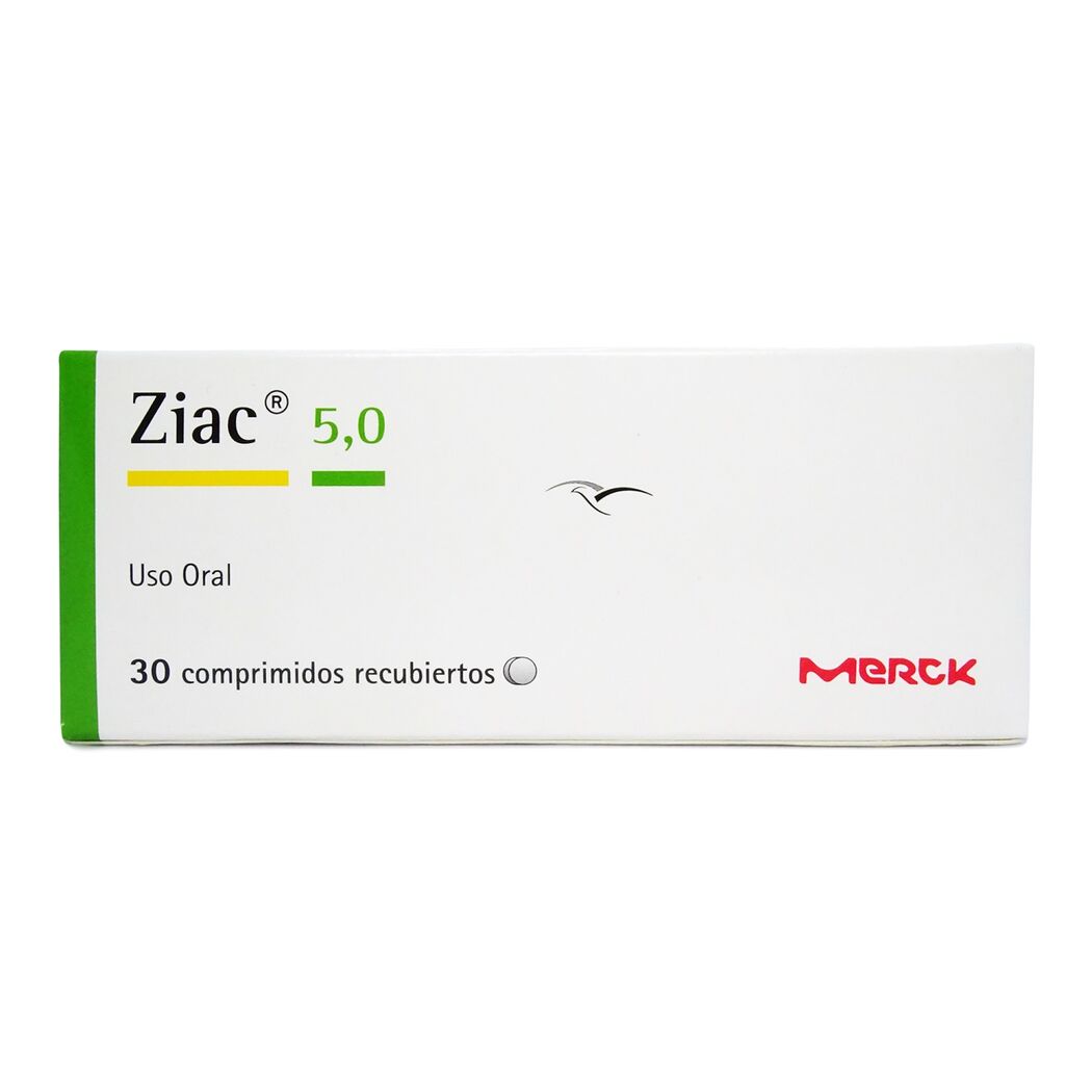 Ziac Comprimidos 5,0 mg x 30 (Bisoprolol/Hidroclorotiazida)