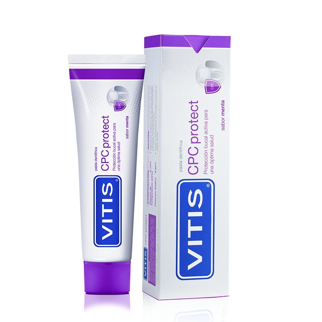 Vitis Pasta Dentifrica Cpc Protect Sabor Menta x 100 ml (Crema Dental Adulto)