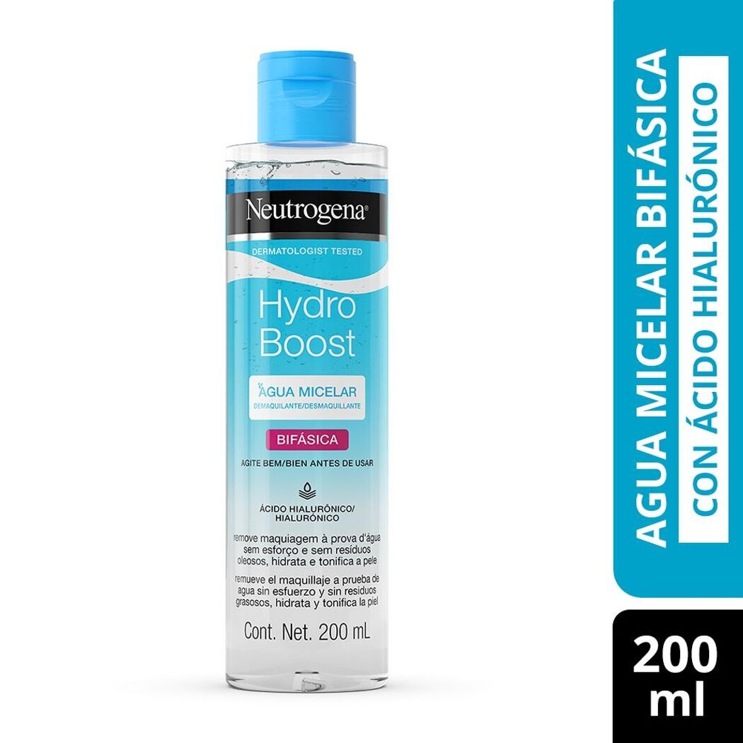 Neutrogena Agua Micelar Bifasica x 200 ml (Desmaquillante Y Limpieza)