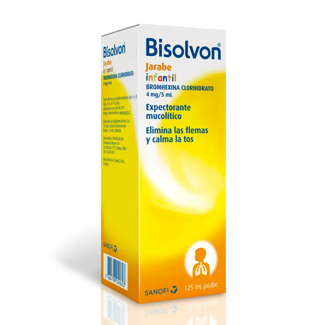 Bisolvon Jarabe 4 mg x 120 ml (Bromhexina)