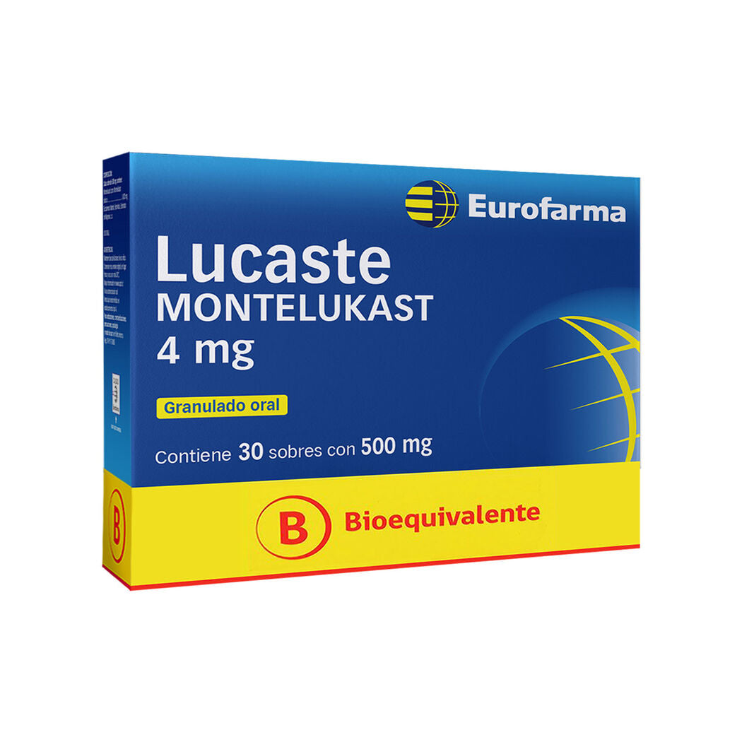 Lucaste Gran Sobres 4 mg x 30 (Montelukast)