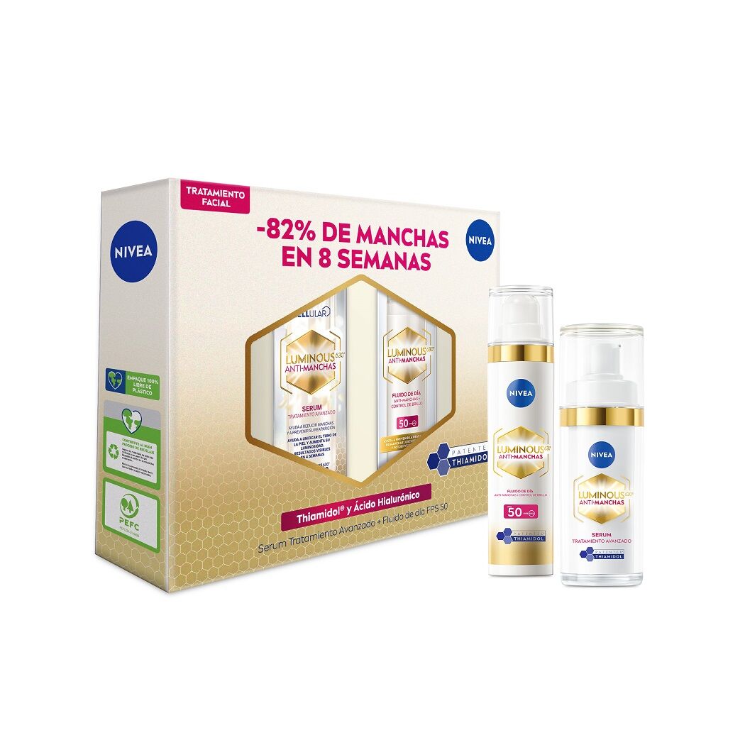 Nivea Luminous630 Fluido 40 ml + Serum Anti-Edad x 30 ml
