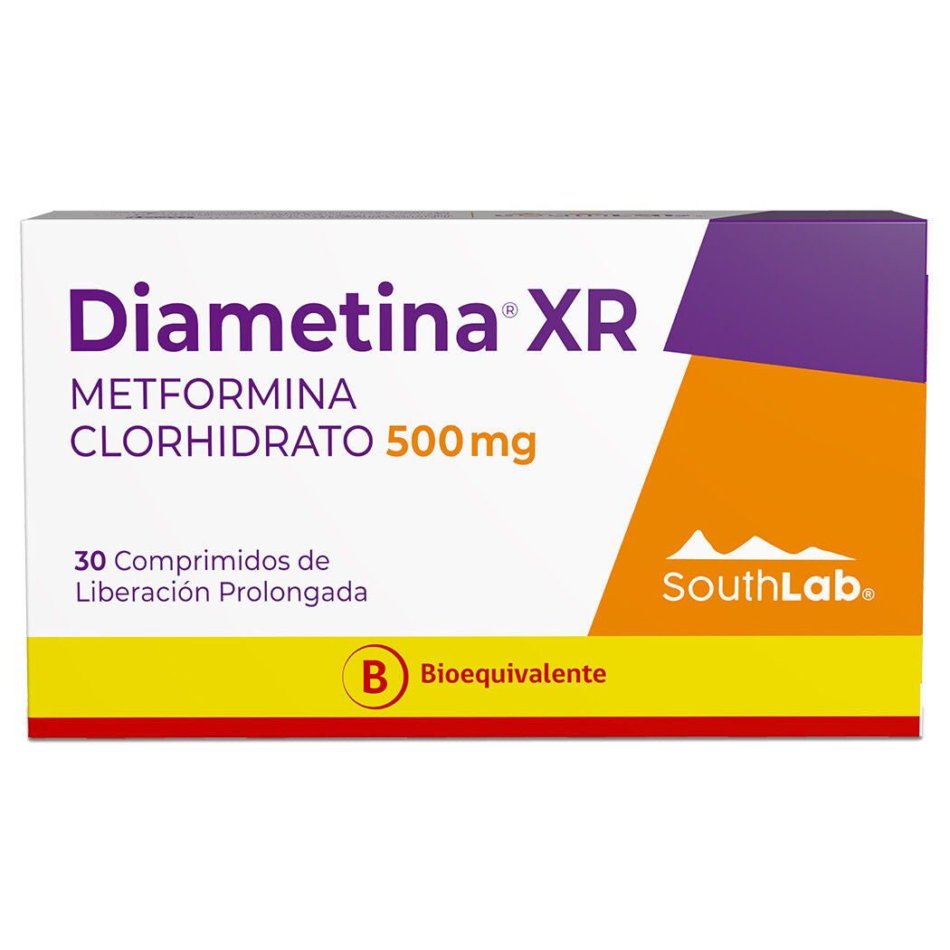 Diametina Comprimidos Xr 500 mg x 30 (Metformina)