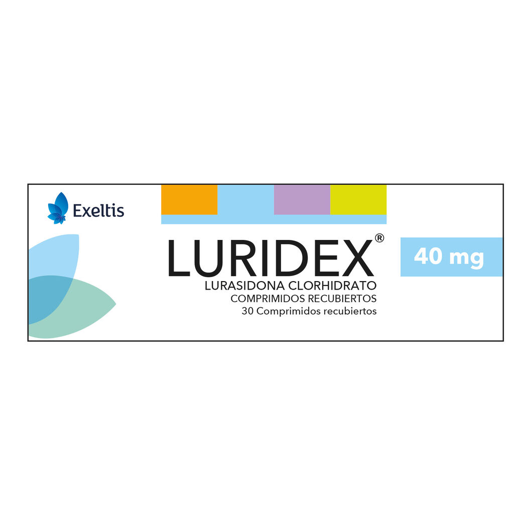 Luridex 20 mg Comprimidos x 30 (Lurasidona)