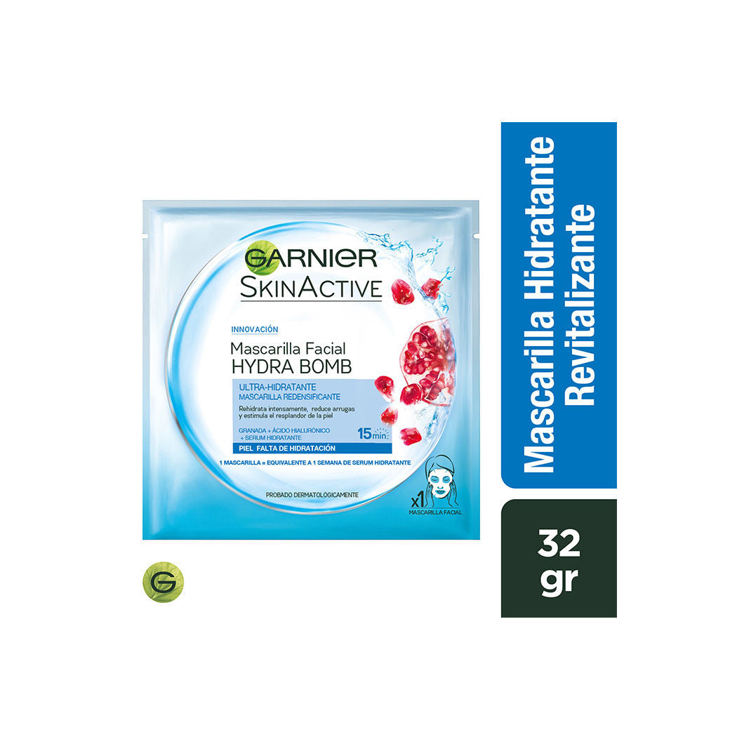Garnier Mascarilla Hidratante En Tela Revitalizante Granada (Cuidado Facial)