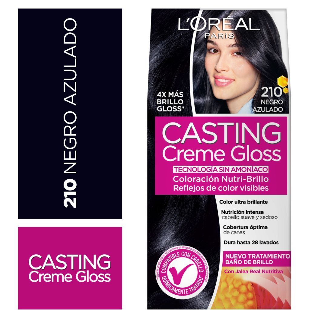 Casting Creme Gloss Negro Azul N 210 (Coloracion)
