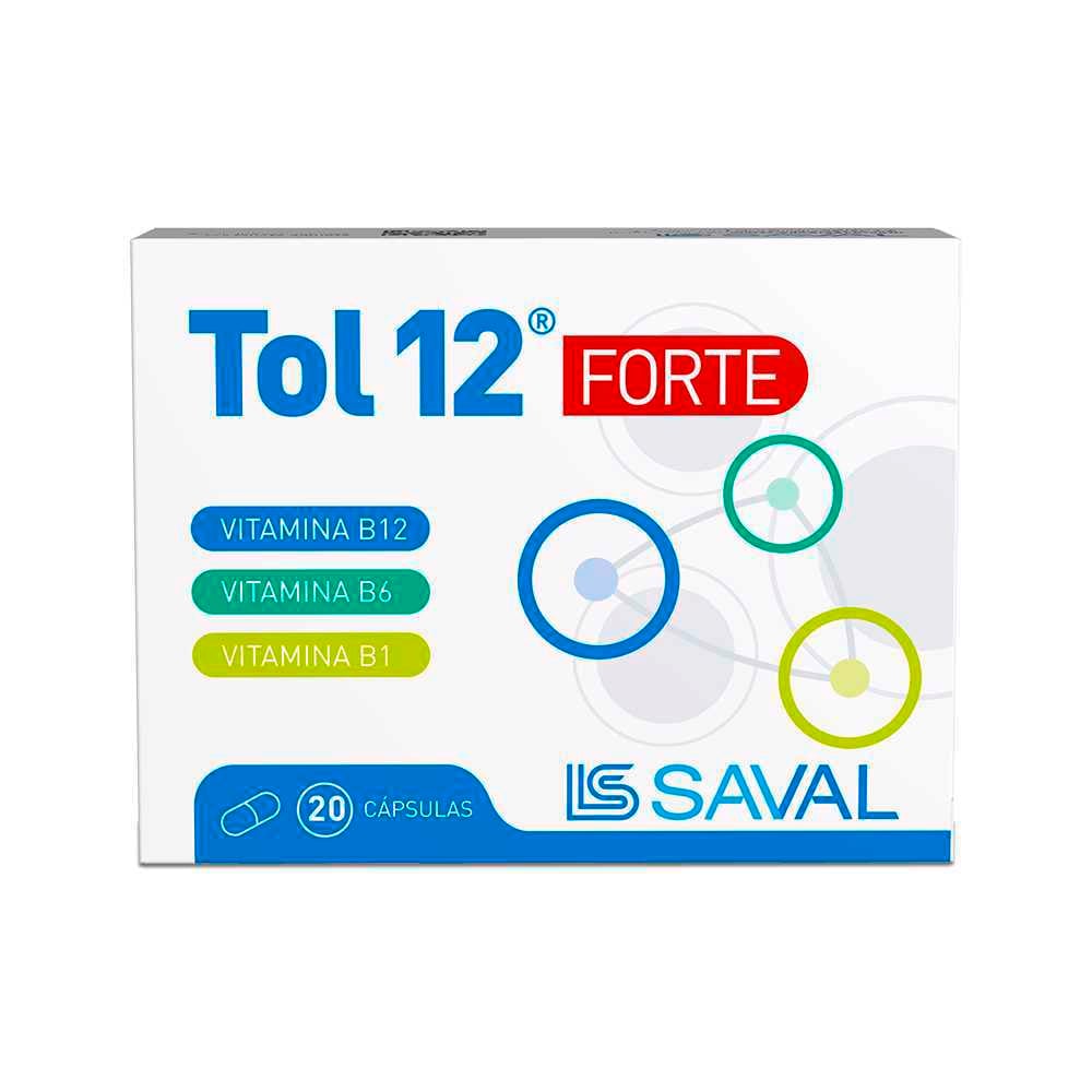Tol 12 Fuerte Cápsulas x 20 (Vitb1/Vitb6/Vitb12)