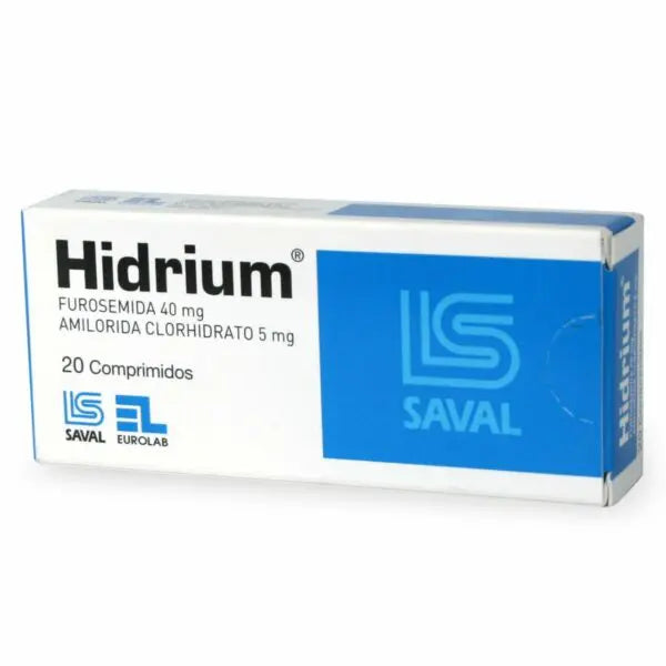 Hidrium Comprimidos x 20 (Furosemida/Amiloride)