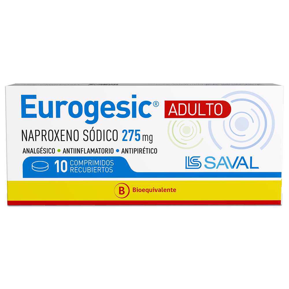 Eurogesic Adl Comprimidos 275 mg x 10 (Naproxeno)