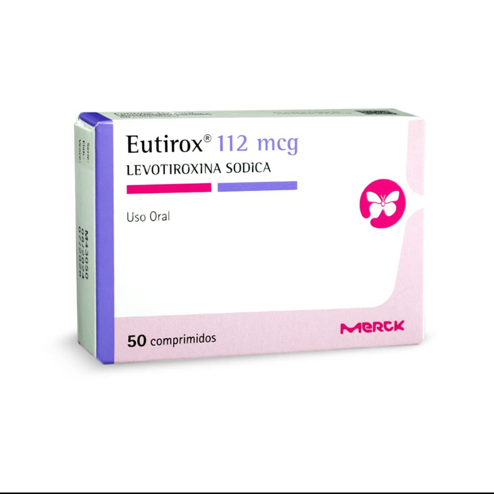 Eutirox Comprimidos 112 mcg x 50 (Levotiroxina)