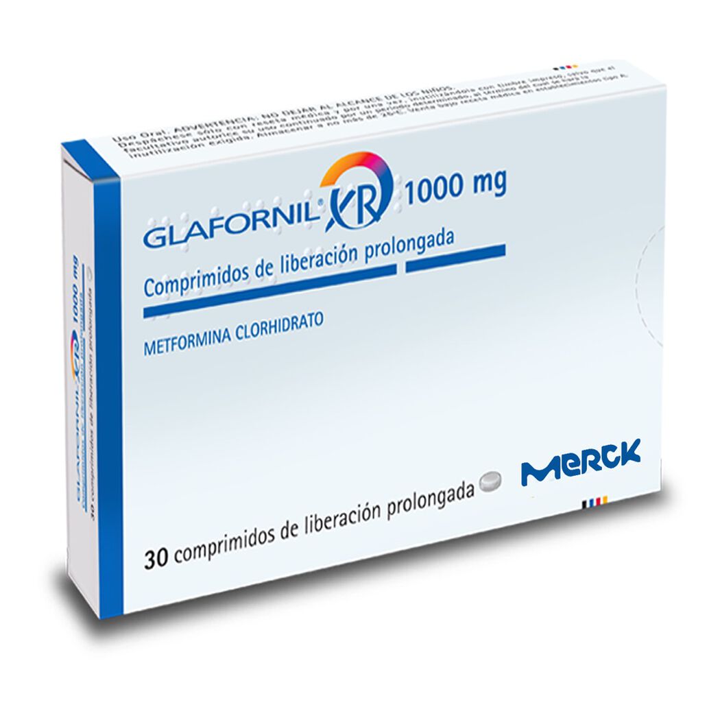 Glafornil Xr Comprimidos 1000 mg x 30 (Metformina)