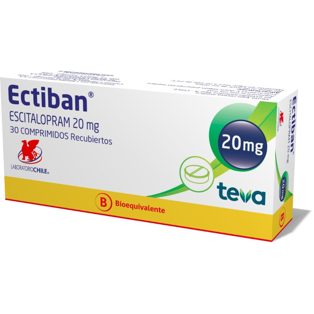 Ectiban Comprimidos 20 mg x 30 (Escitalopram)