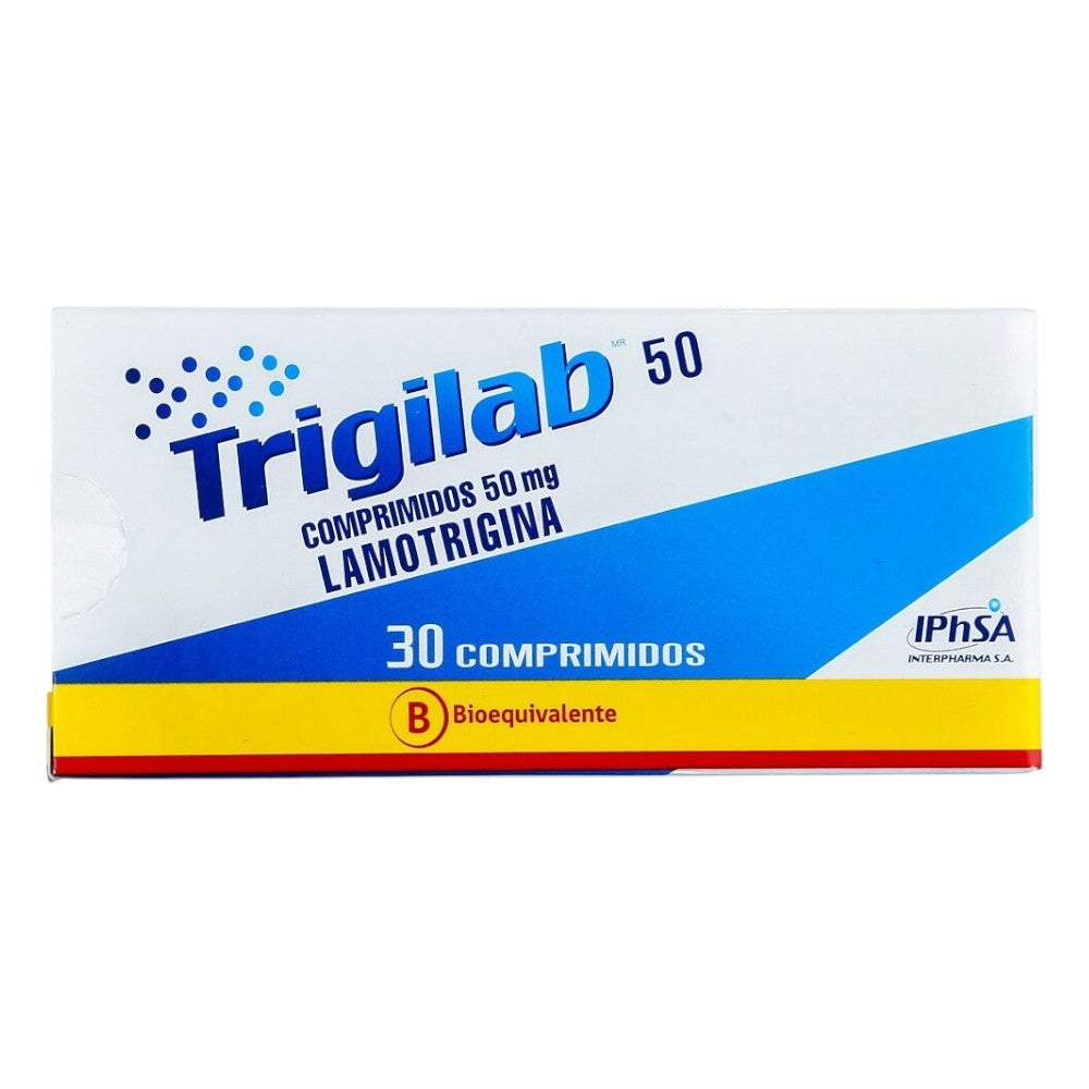 Trigilab Comprimidos 50 mg x 30 (Lamotrigina)