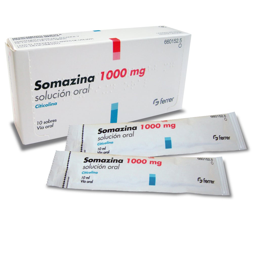 Somazina Sobres 1000 mg x 10 (Citicolina)