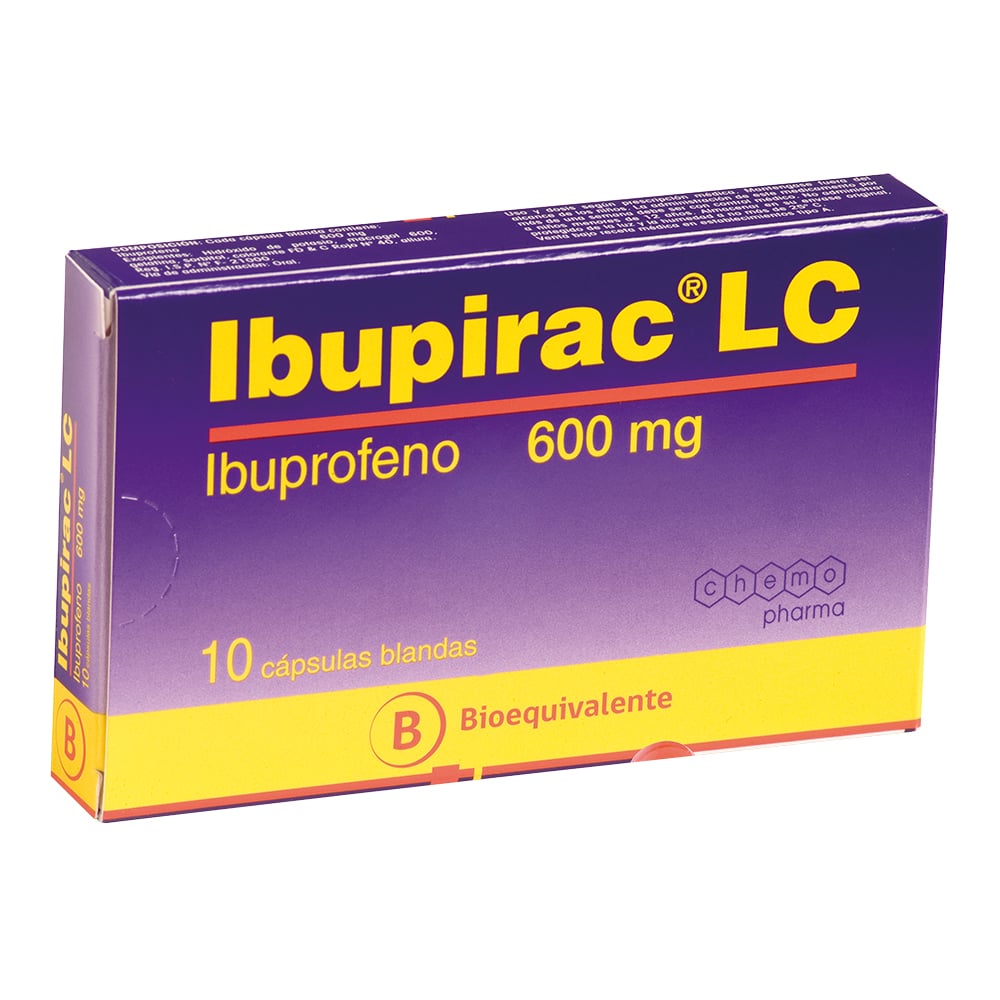 Ibupirac Lc Cápsulas 600 mg x 10 (Ibuprofeno)