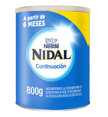 Nidal 2 (Continuacion 6 A 12) Polvo x 800 Gr (Leches Y Formulas)