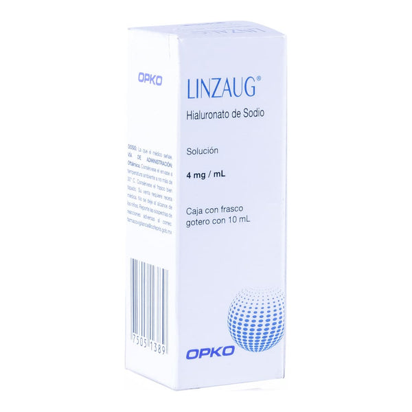 Linzaug Solución Oftálmica 0,4% x 10 ml (Hialuronato De Sodio)