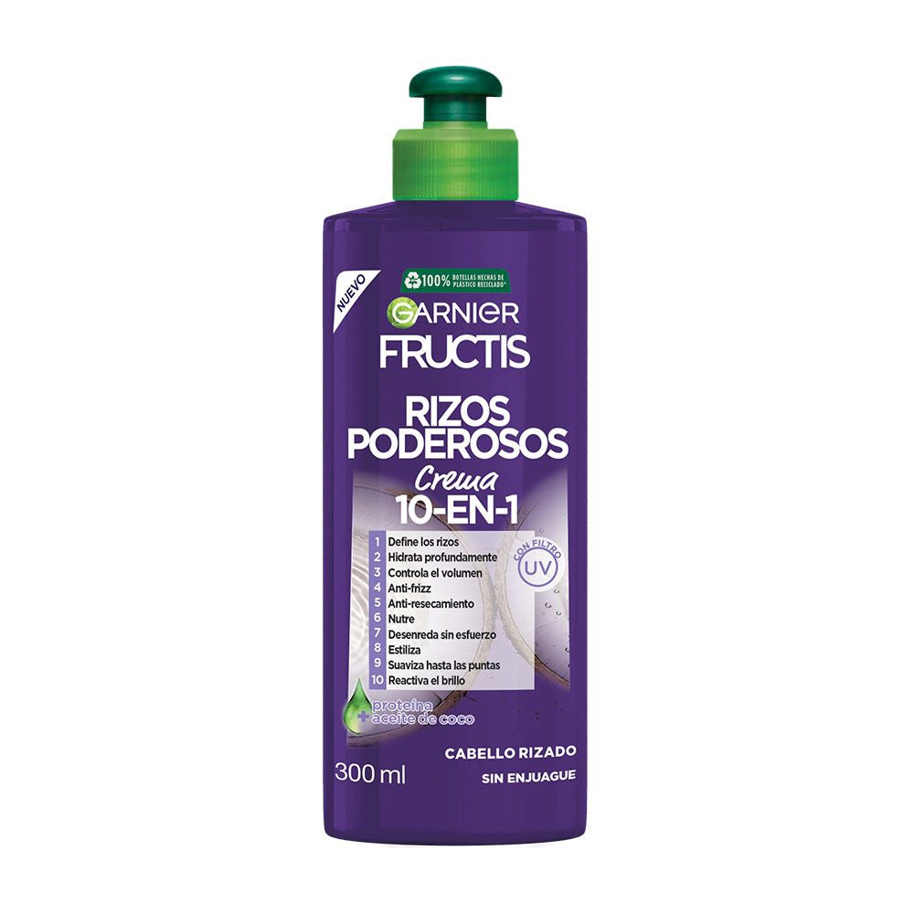 Fructis Crema De Peinar 10 x 1 Rizos Poderosos x 300 ml