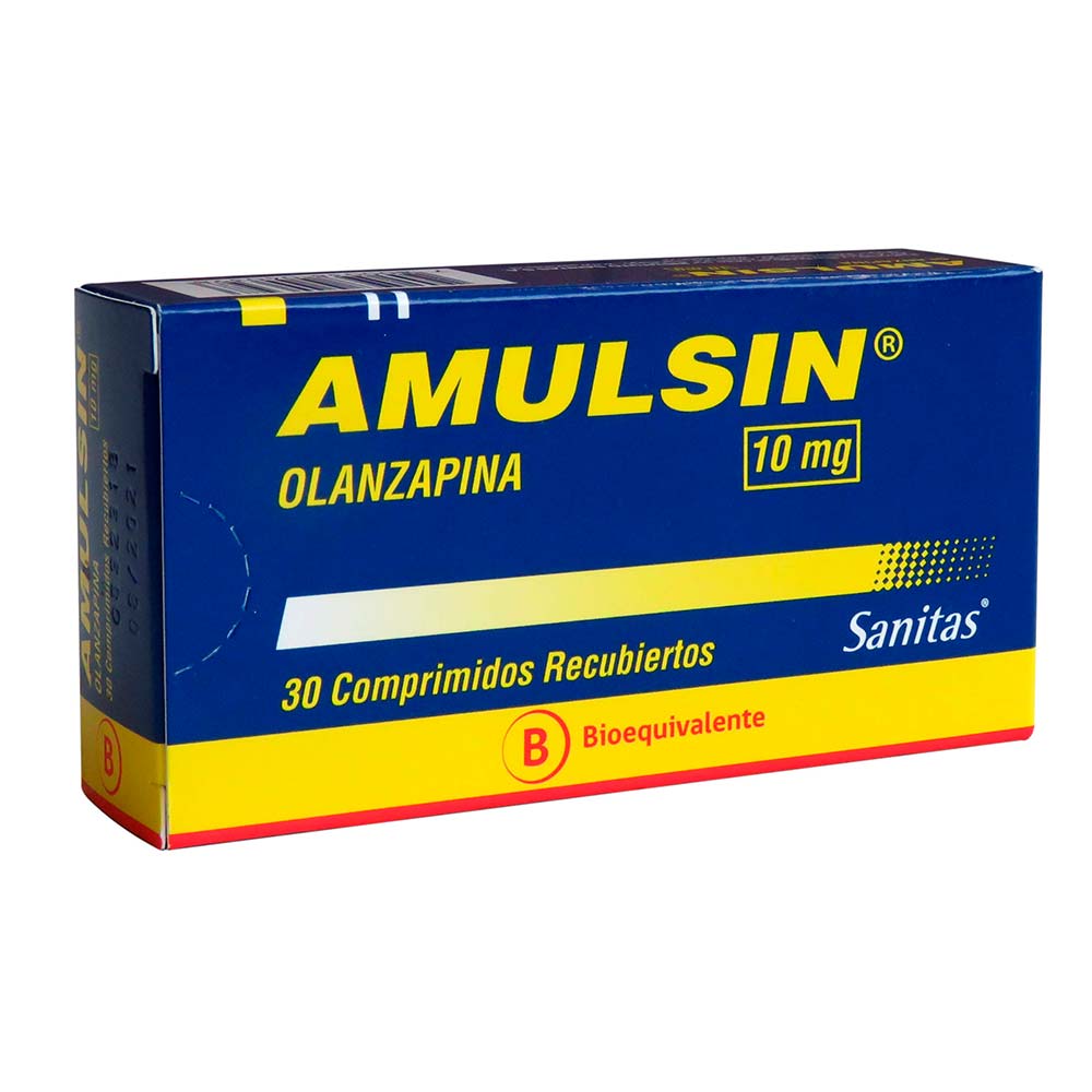 Amulsin Comprimidos 10 mg x 30 (Olanzapina)