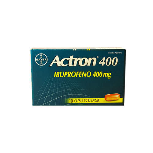 Actron Cápsulas 400 mg x 10 (Ibuprofeno)