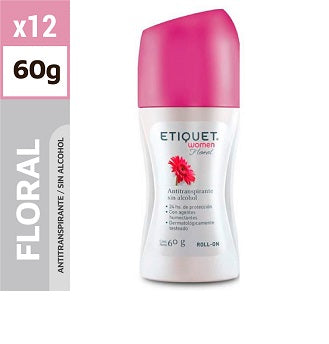 Etiquet Desodorante Rollon Floral 60 Gr x 2 Pack