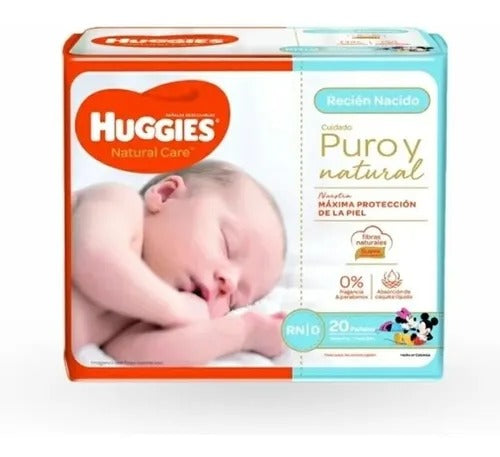 Huggies Natural Care Recien Nacido x 20 Unidades (Pañal Infantil)