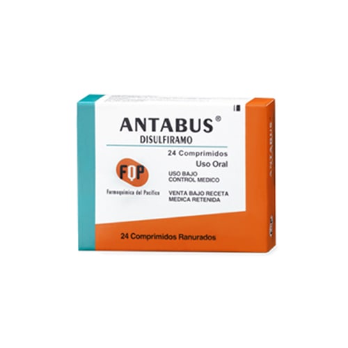 Antabus Comprimidos 500 mg x 24 (Disulfiramo)