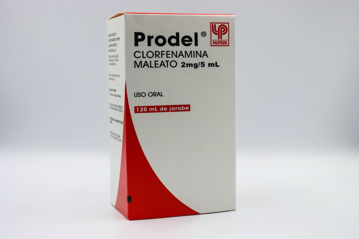 Prodel Jarabe 2mg/5ml x 120 ml (Clorfenamina)