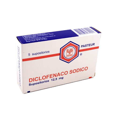 Diclofenaco Supositorios 12,5 mg x 5 Past