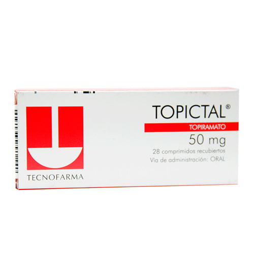 Topictal Comprimidos 50 mg x 28 (Topiramato)
