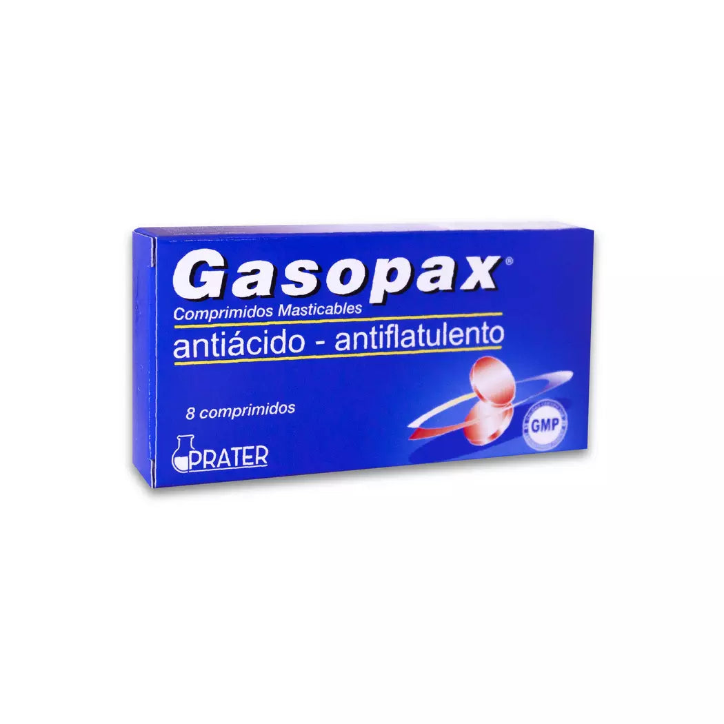 Gasopax Comprimidos x 8 (Simeticona/Hidroxido De Aluminio/ Hidroxido De Magnesio)