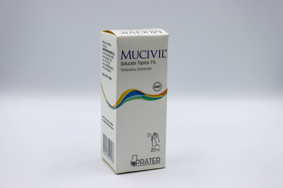 Mucivil Solución Top Spy 1% x 20 ml (Terbinafina)
