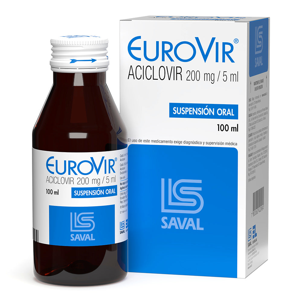 Eurovir Sus 200 mg x 100 ml (Aciclovir)
