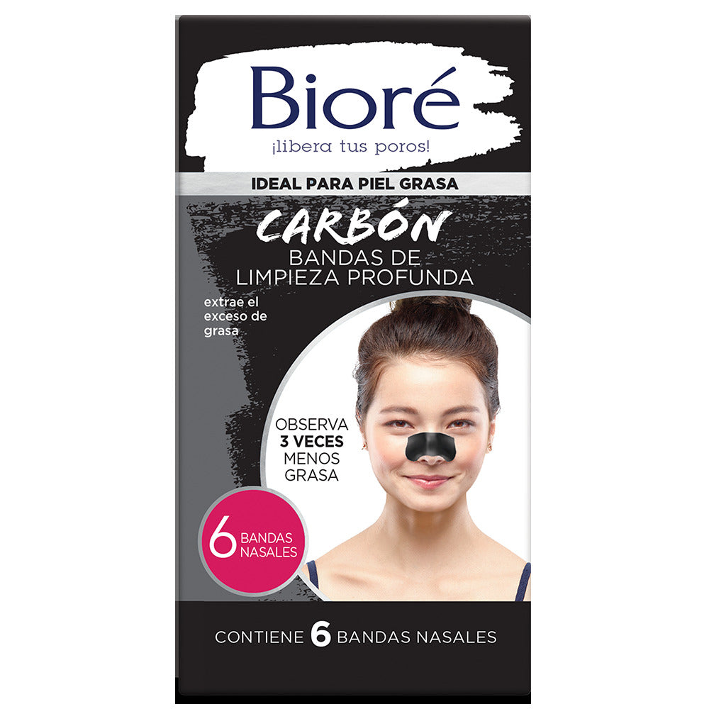 Biore Bandas Limpieza Profunda Nariz x 8 Unidades