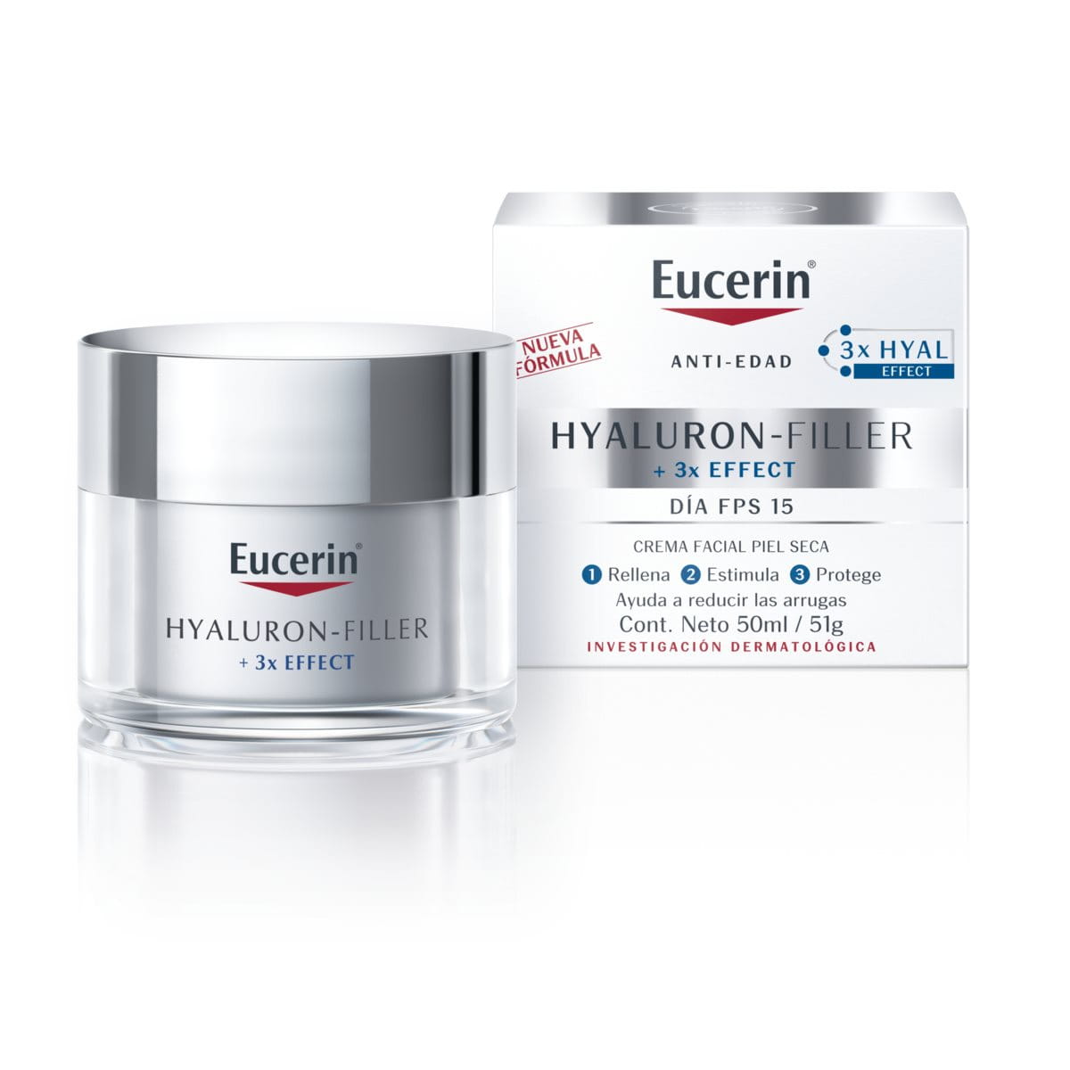 Eucerin Hyaluron Filler + 3X Effect Crema Dia Spf30 x 50 ml Rto