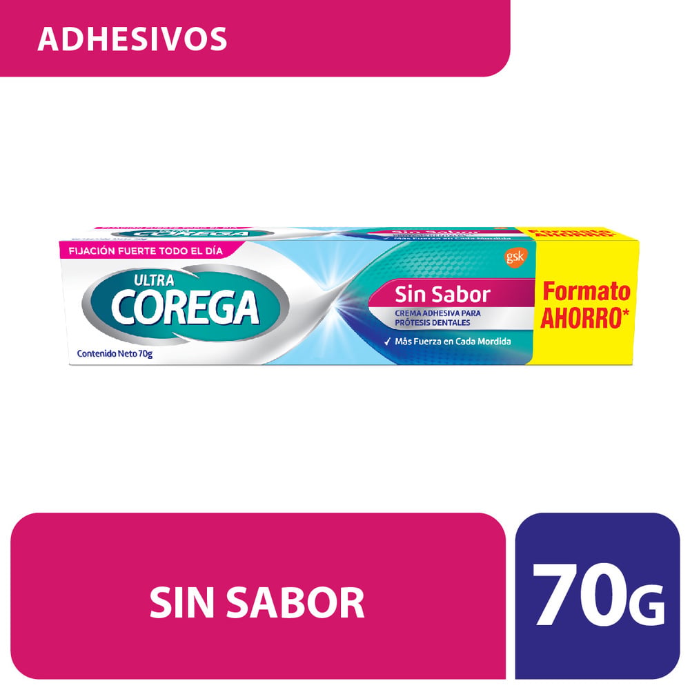 Corega Ultra Sin Sabor Crema Adhesivo x 70 Gr (Adhesivo Dental)