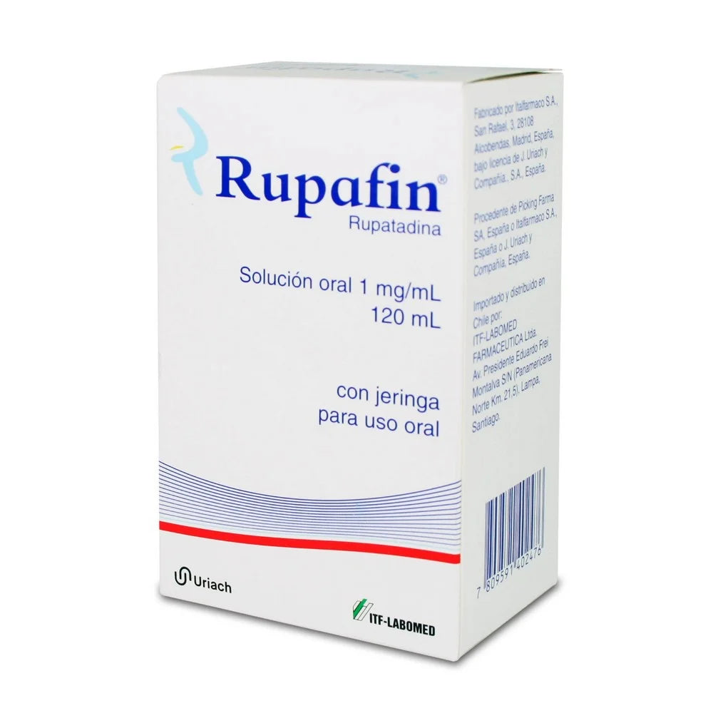 Rupafin Solución Ora 1 mg x 120 ml (Rupatadina)