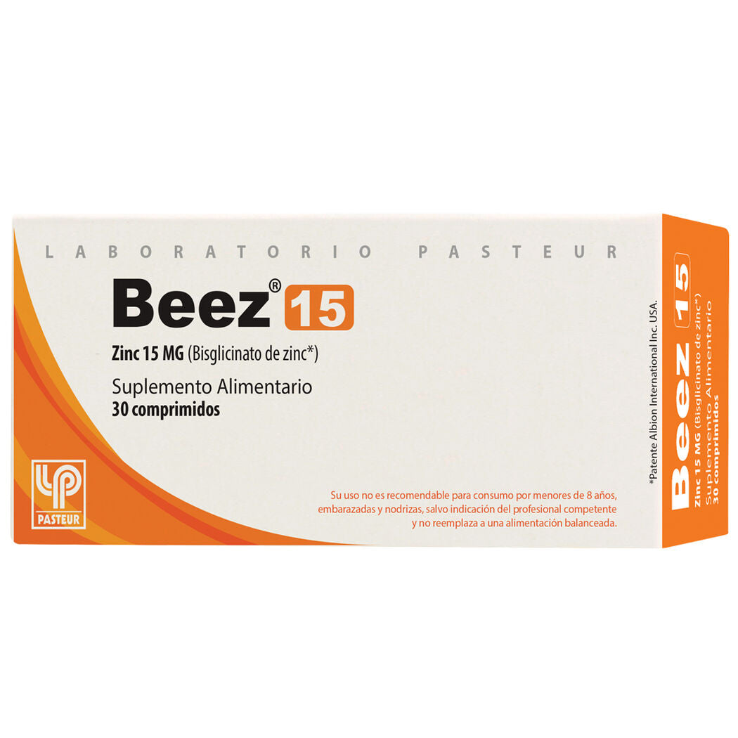 Beez Comprimidos 15 mg x 30 (Zinc)