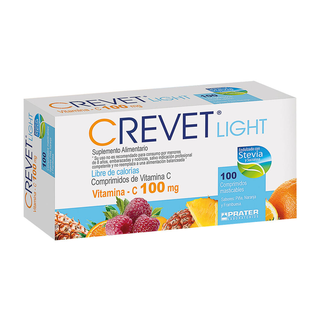 Crevet Light Naranja Comprimidos Mas 100 mg x 100 (Vitamina C)