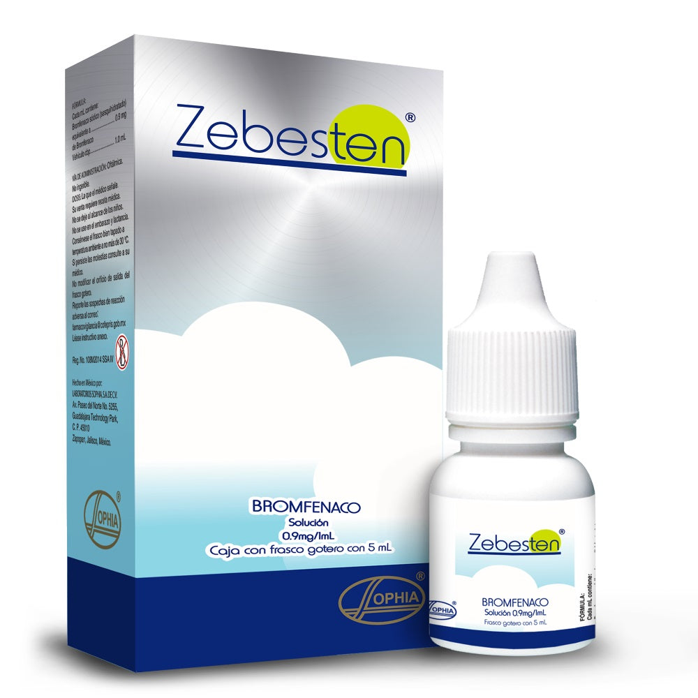 Zebesten Solución Oftálmica 0,09% x 5 ml (Bromfenaco)