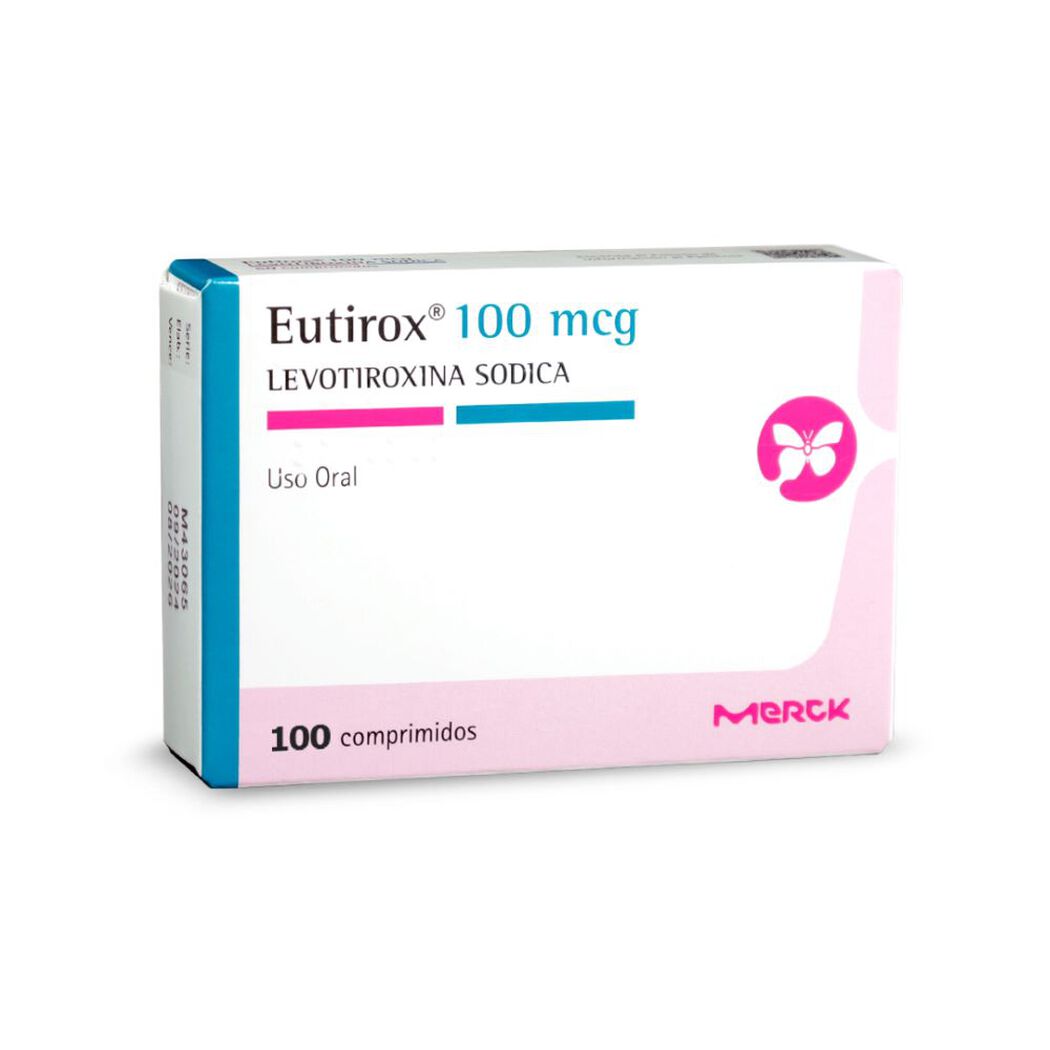 Eutirox Comprimidos 100 mcg x 50 (Levotiroxina)
