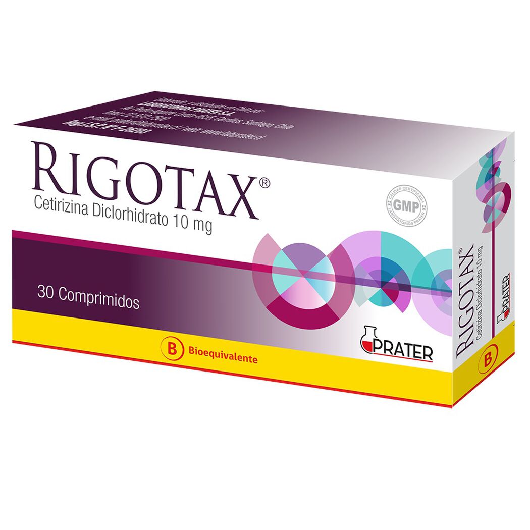 Rigotax Comprimidos 10 mg x 30 (Cetirizina)
