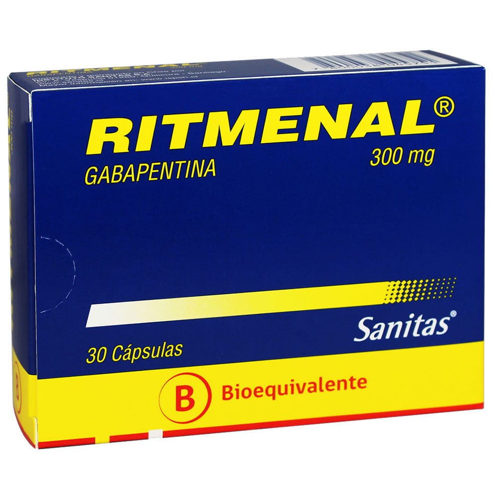 Ritmenal Cápsulas 300 mg x 30 (Gabapentina)