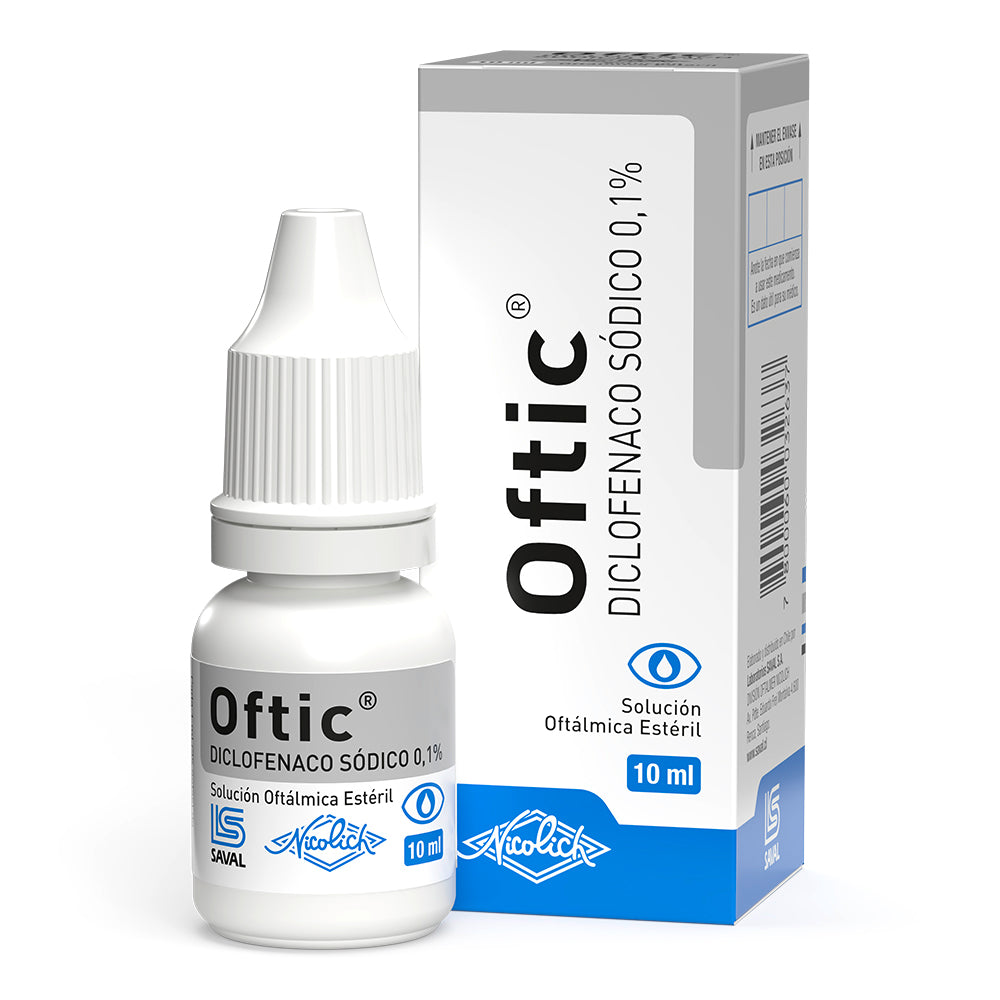 Oftic Solución Oftálmica 0,1% x 10 ml (Diclofenaco)