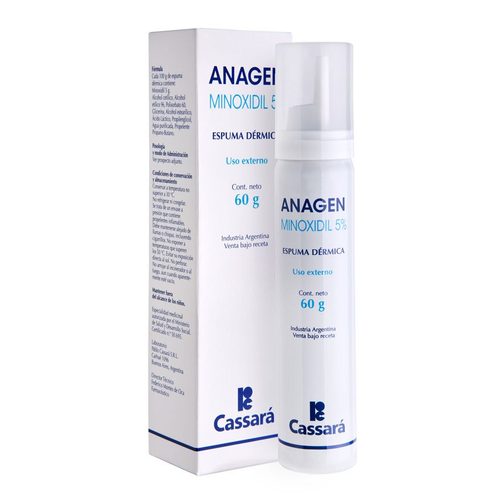 Anagen Espuma Dermica 5% x 60 Gr (Minoxidil)