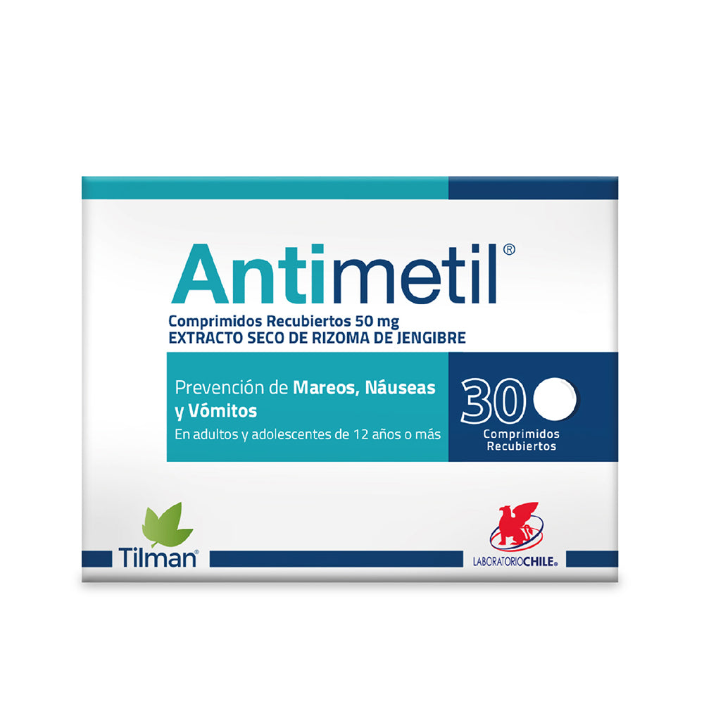 Antimetil Comprimidos 50 mg x 30 (Jengibre)