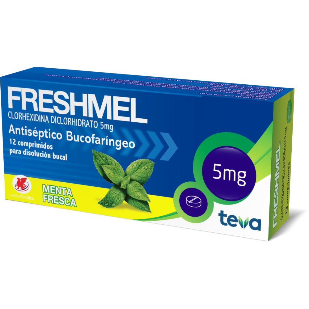 Freshmel Comprimidos Mast Menta Fresca x 12 (Clorhexidina)