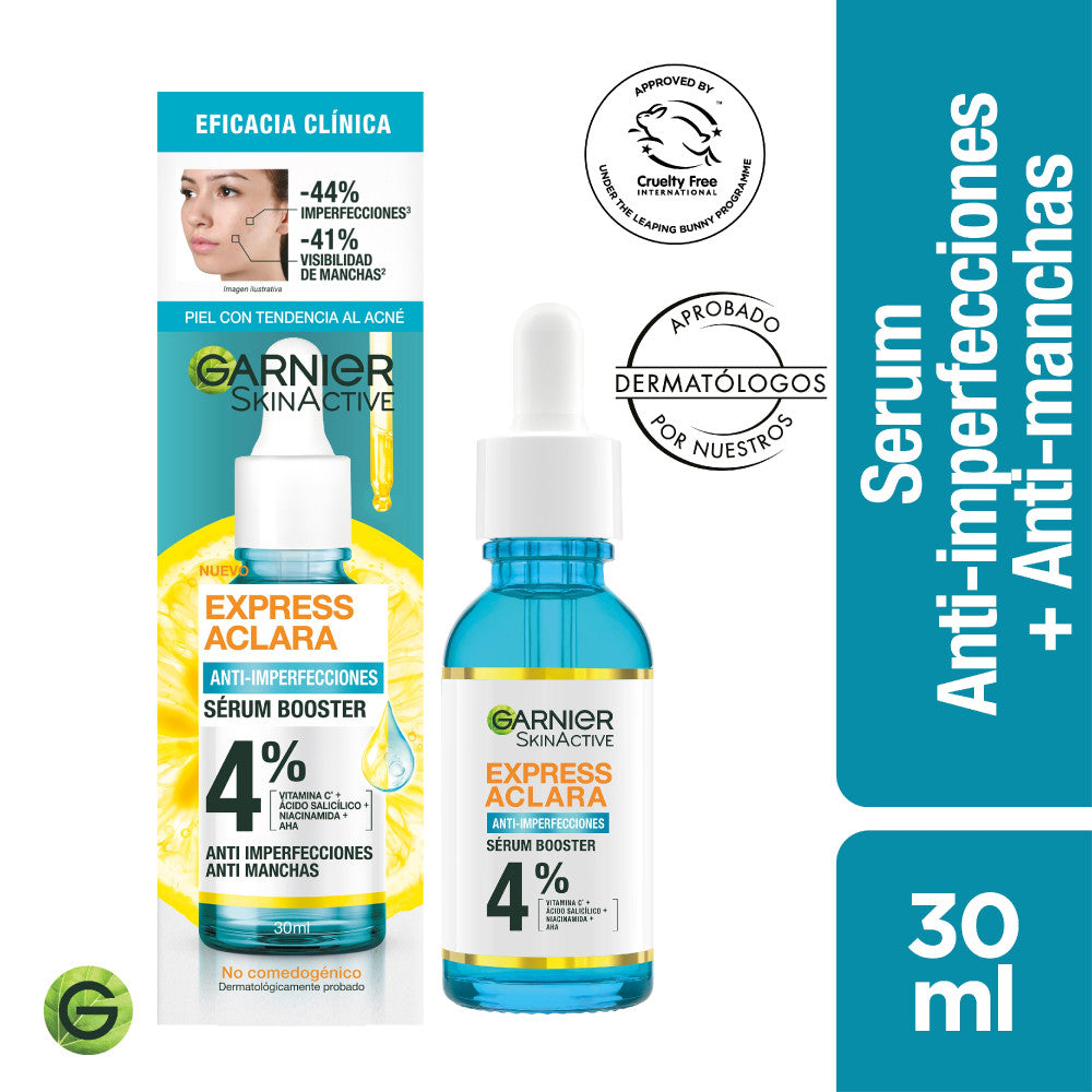 Garnier Serum Express Aclara x 30 ml (Cuidado Facial)