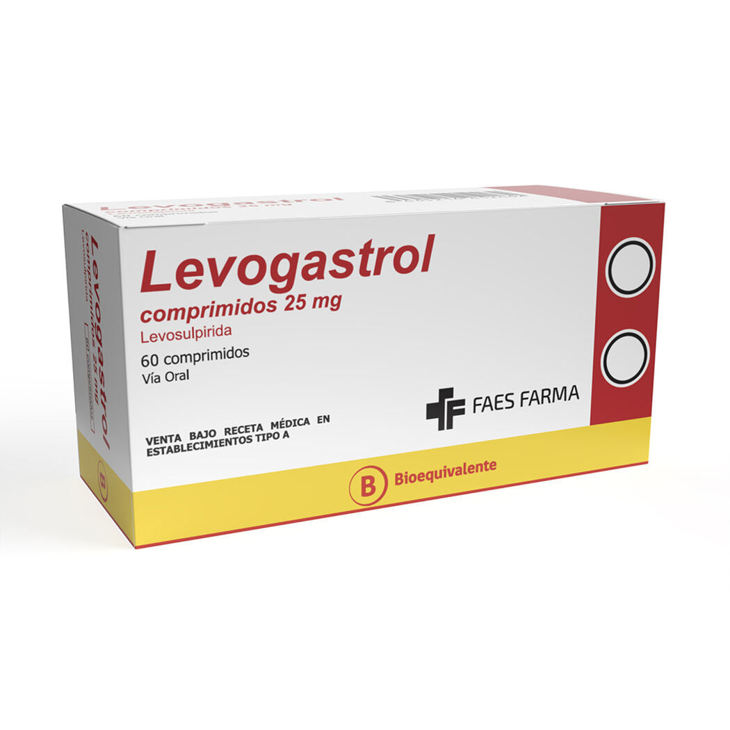 Levogastrol Comprimidos 25 mg x 60 (Levosulpirida)